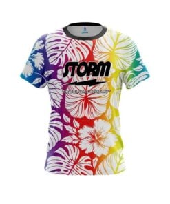Storm Hawaiian Tropical Leafs CoolWick Bowling Jersey