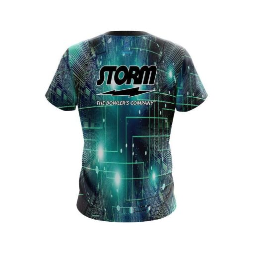 Storm Motherboard Aqua CoolWick Bowling Jersey - Image 2