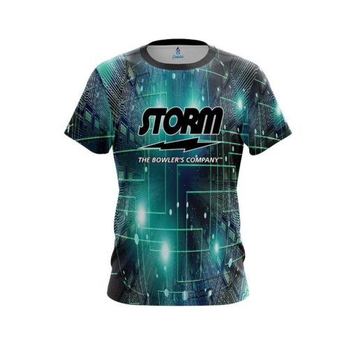 Storm Motherboard Aqua CoolWick Bowling Jersey