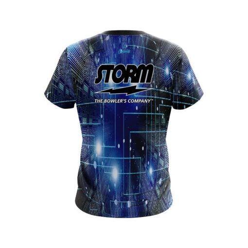 Storm Motherboard Blue CoolWick Bowling Jersey - Image 2