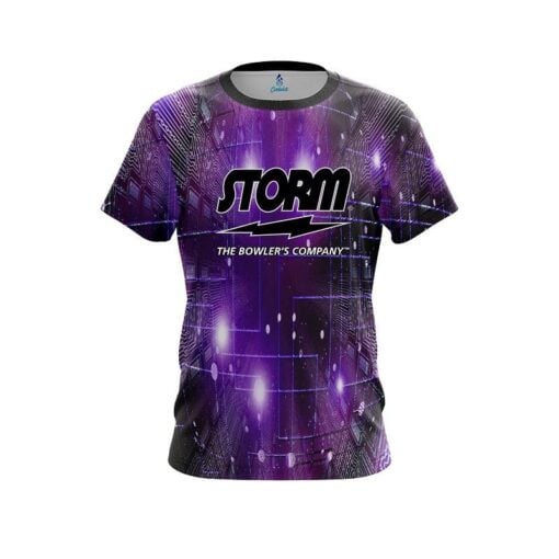 Storm Motherboard Purple CoolWick Bowling Jersey