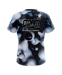 Alternative view of Storm Paint Swirl Blob CoolWick Bowling Jersey