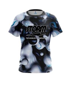 Storm Paint Swirl Blob CoolWick Bowling Jersey