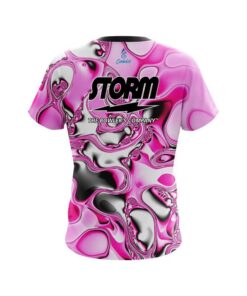 Alternative view of Storm pink And White Liquid Canvas CoolWick Bowling Jersey