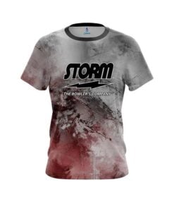 Storm Red And Grey Canvas CoolWick Bowling Jersey
