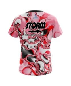 Alternative view of Storm Red And White Liquid Canvas CoolWick Bowling Jersey