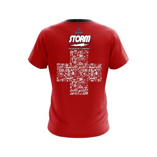 Storm Rescue Red Cross CoolWick Bowling Jersey - Image 2