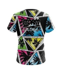 Alternative view of Storm Summer Palms CoolWick Bowling Jersey