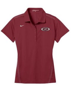 Storm Team Red Nike Ladies Coolwick Dri-Fit Sport Swoosh Pique Polo