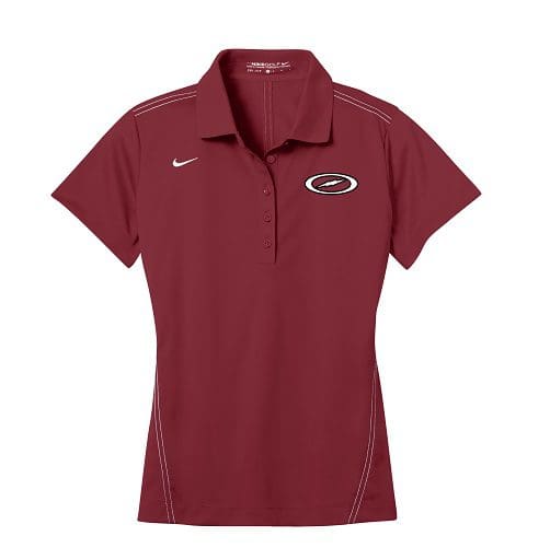 Storm Team Red Nike Ladies Coolwick Dri-Fit Sport Swoosh Pique Polo