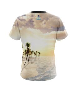 Alternative view of Plain Summer Island CoolWick Bowling Jersey