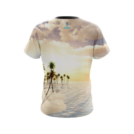 Plain Summer Island CoolWick Bowling Jersey - Image 2