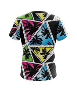 Alternative view of Plain Summer Palms CoolWick Bowling Jersey