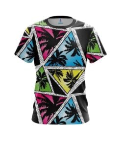 Plain Summer Palms CoolWick Bowling Jersey
