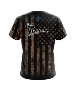 Alternative view of Track Desert Camo Flag CoolWick Bowling Jersey