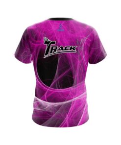Alternative view of Track Energy Swirls Pink CoolWick Bowling Jersey
