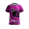 Track Energy Swirls Pink CoolWick Bowling Jersey