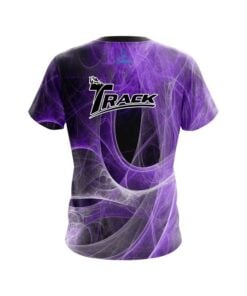 Alternative view of Track Energy Swirls Purple CoolWick Bowling Jersey