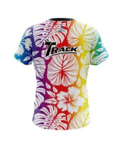 Alternative view of Track Hawaiian Tropical Leafs CoolWick Bowling Jersey