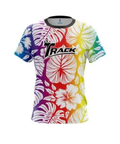 Track Hawaiian Tropical Leafs CoolWick Bowling Jersey