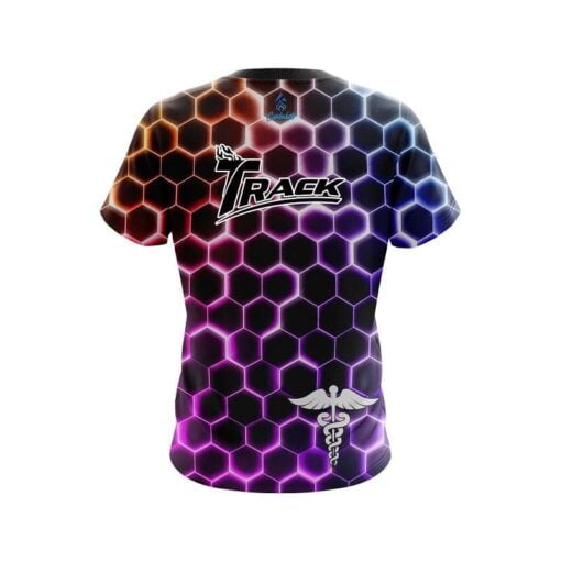 Track Medical Snake Hex CoolWick Bowling Jersey - Image 2