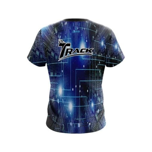 Track Motherboard Blue CoolWick Bowling Jersey - Image 2