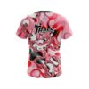 Track Red And White Liquid Canvas CoolWick Bowling Jersey - Image 2