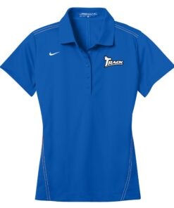 Track Sapphire Blue Nike Ladies Coolwick Dri-Fit Sport Swoosh Pique Polo