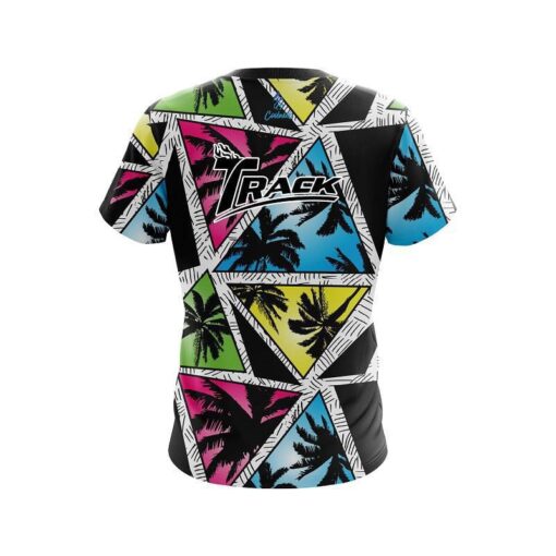 Track Summer Palms CoolWick Bowling Jersey - Image 2