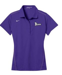 Track Purple Nike Ladies Coolwick Dri-Fit Sport Swoosh Pique Polo