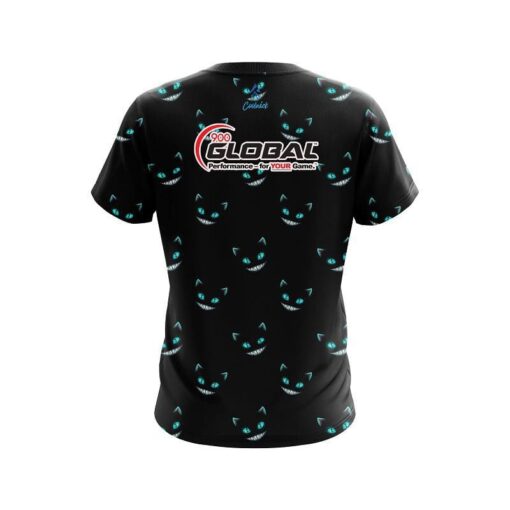 900 Global Cheshire Midnight Cat CoolWick Bowling Jersey - Image 2