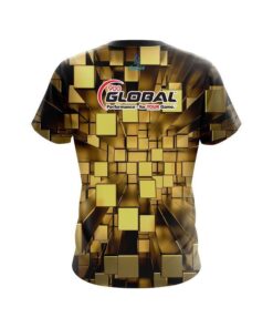 Alternative view of 900 Global Gold Block Burst CoolWick Bowling Jersey