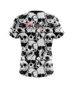 Alternative view of 900 Global Skeleton Grunge CoolWick Bowling Jersey