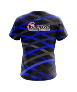 Alternative view of 900 Global Turmoil Blue CoolWick Bowling Jersey