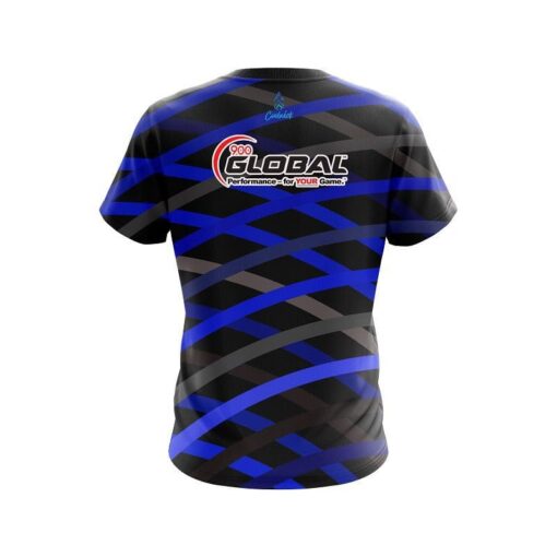 900 Global Turmoil Blue CoolWick Bowling Jersey - Image 2