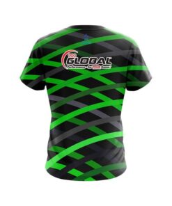 Alternative view of 900 Global Turmoil Green CoolWick Bowling Jersey