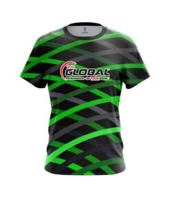 900 Global Turmoil Green CoolWick Bowling Jersey