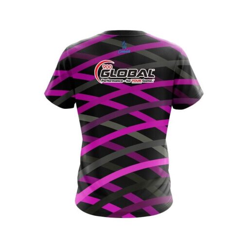 900 Global Turmoil Pink CoolWick Bowling Jersey - Image 2