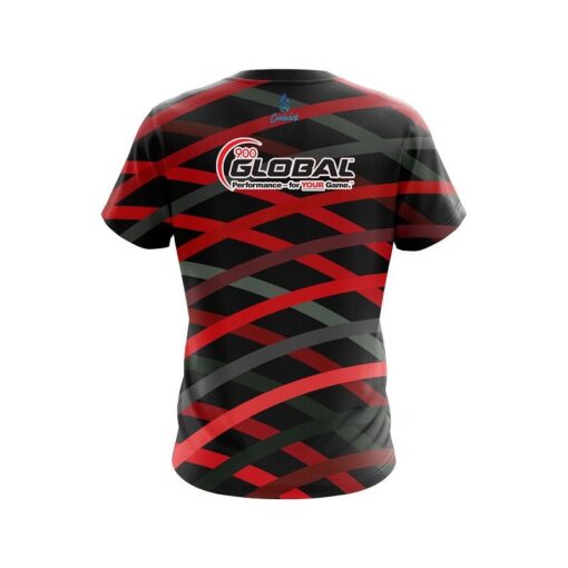 900 Global Turmoil Red CoolWick Bowling Jersey - Image 2