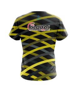 Alternative view of 900 Global Turmoil Yellow CoolWick Bowling Jersey