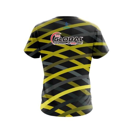900 Global Turmoil Yellow CoolWick Bowling Jersey - Image 2