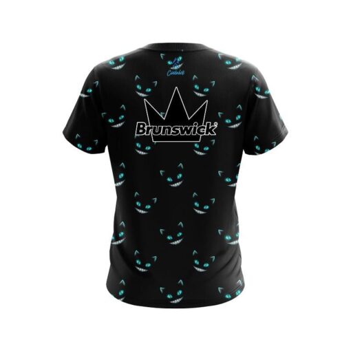 Brunswick Cheshire Midnight Cat CoolWick Bowling Jersey - Image 2
