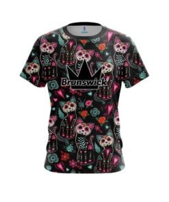 Brunswick Day Of The Dead Cats CoolWick Bowling Jersey