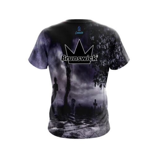 Brunswick Ghost Cemetery CoolWick Bowling Jersey - Image 2