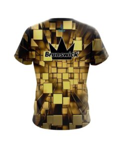 Alternative view of Brunswick Gold Block Burst CoolWick Bowling Jersey
