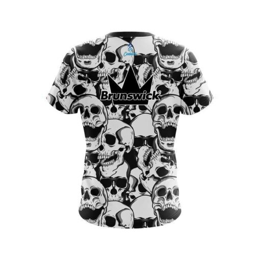 Brunswick Skeleton Grunge CoolWick Bowling Jersey - Image 2