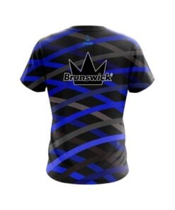 Alternative view of Brunswick Turmoil Blue CoolWick Bowling Jersey