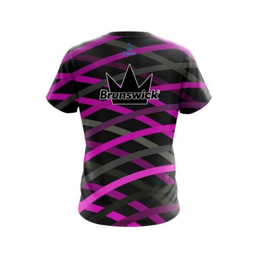 Brunswick Turmoil Pink CoolWick Bowling Jersey - Image 2