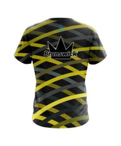 Alternative view of Brunswick Turmoil Yellow CoolWick Bowling Jersey