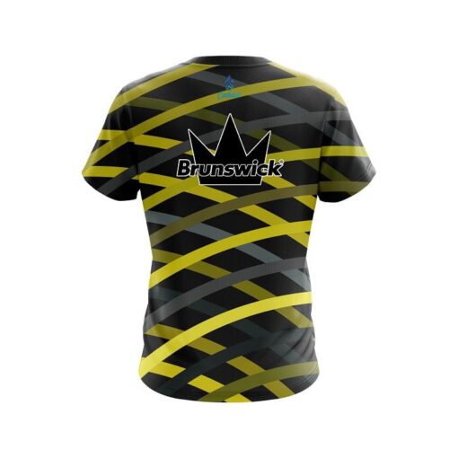 Brunswick Turmoil Yellow CoolWick Bowling Jersey - Image 2